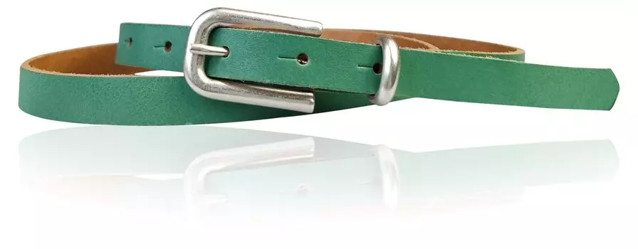 Кожаный ремень FRONHOFER, цвет Jade