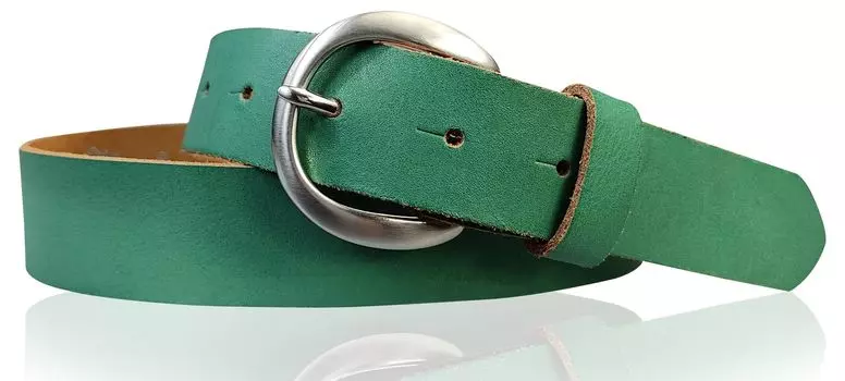 Кожаный ремень FRONHOFER, цвет Jade