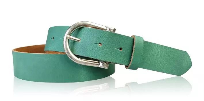 Кожаный ремень FRONHOFER, цвет Jade