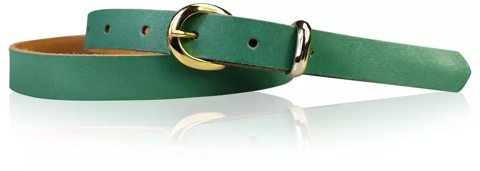 Кожаный ремень FRONHOFER, цвет Jade