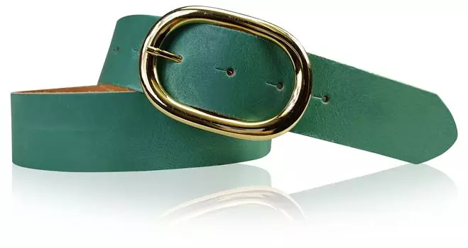 Кожаный ремень FRONHOFER, цвет Jade