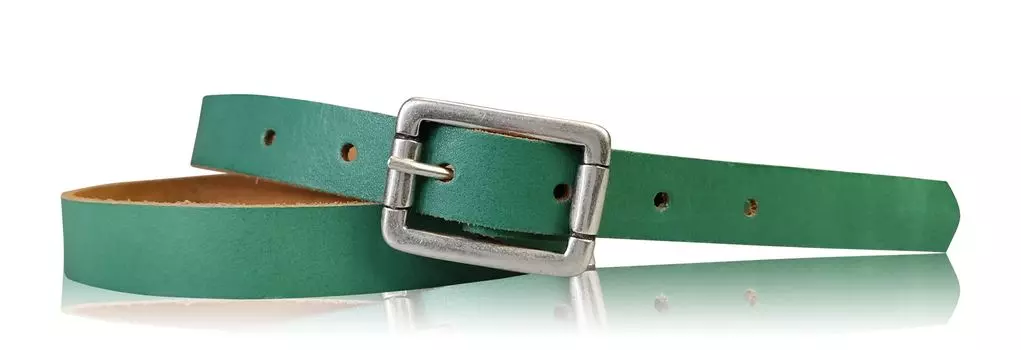 Кожаный ремень FRONHOFER, цвет Jade