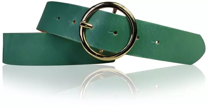 Кожаный ремень FRONHOFER, цвет Jade