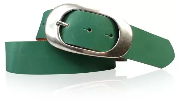 Кожаный ремень FRONHOFER, цвет Jade