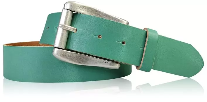 Кожаный ремень FRONHOFER, цвет Jade