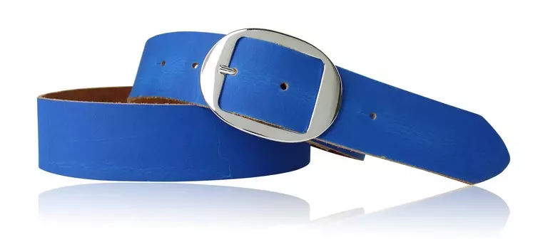 Кожаный ремень FRONHOFER, цвет Kobalt