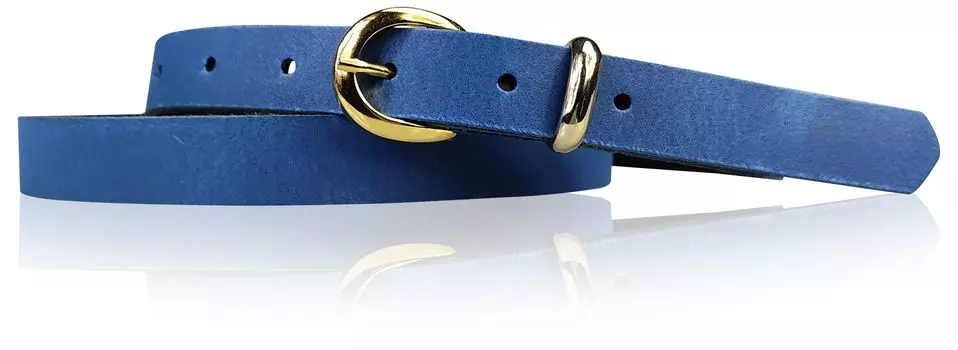 Кожаный ремень FRONHOFER, цвет Kobalt