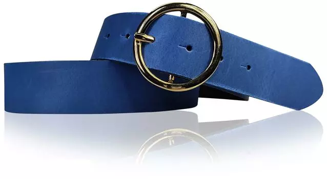 Кожаный ремень FRONHOFER, цвет Kobalt