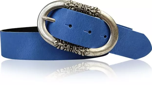 Кожаный ремень FRONHOFER, цвет Kobalt