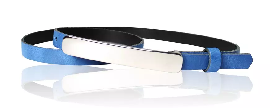 Кожаный ремень FRONHOFER, цвет Kobalt