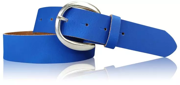 Кожаный ремень FRONHOFER, цвет Kobalt