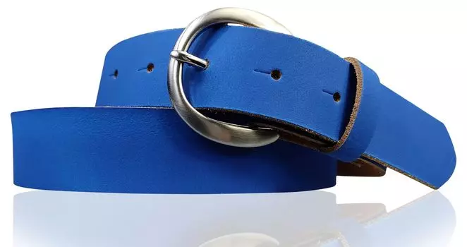 Кожаный ремень FRONHOFER, цвет Kobalt