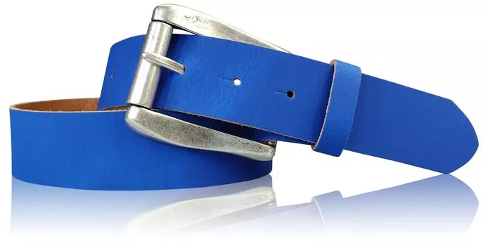 Кожаный ремень FRONHOFER, цвет Kobalt