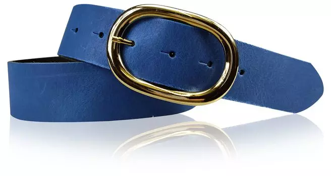 Кожаный ремень FRONHOFER, цвет Kobalt
