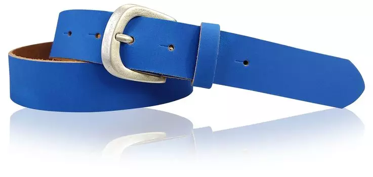 Кожаный ремень FRONHOFER, цвет Kobalt