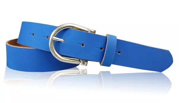 Кожаный ремень FRONHOFER, цвет Kobalt