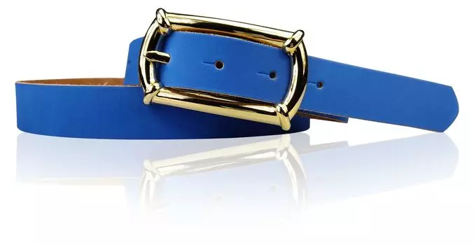 Кожаный ремень FRONHOFER, цвет Kobalt