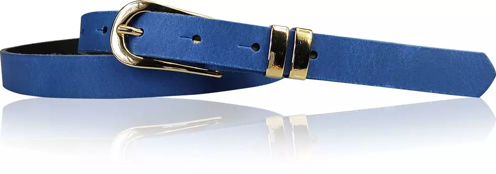 Кожаный ремень FRONHOFER, цвет Kobalt