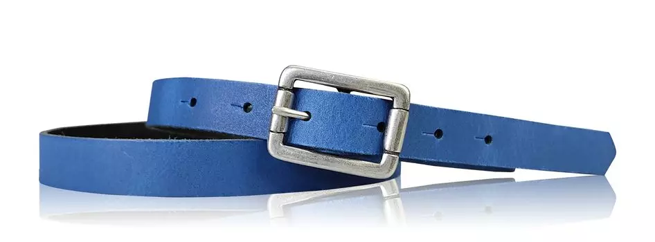 Кожаный ремень FRONHOFER, цвет Kobalt
