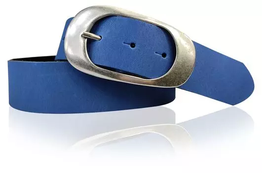 Кожаный ремень FRONHOFER, цвет Kobalt