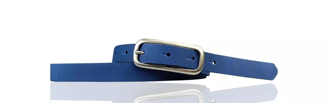 Кожаный ремень FRONHOFER, цвет Kobalt