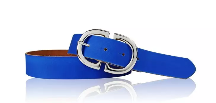 Кожаный ремень FRONHOFER, цвет Kobalt