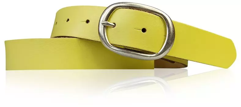 Кожаный ремень FRONHOFER, цвет Lemon