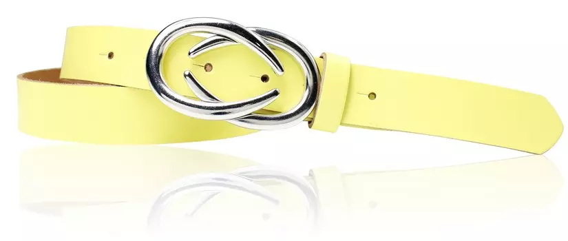Кожаный ремень FRONHOFER, цвет Lemon