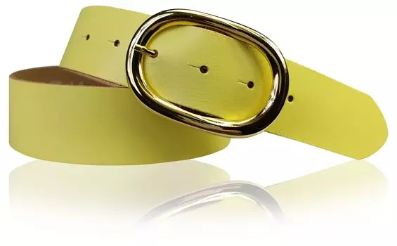Кожаный ремень FRONHOFER, цвет Lemon