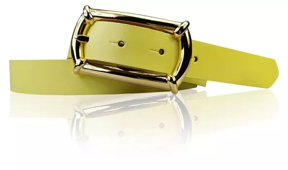 Кожаный ремень FRONHOFER, цвет Lemon