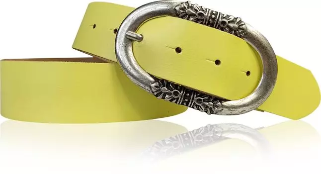 Кожаный ремень FRONHOFER, цвет Lemon