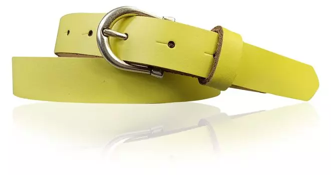 Кожаный ремень FRONHOFER, цвет Lemon