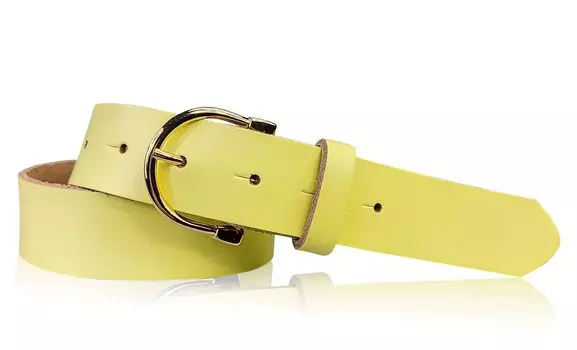 Кожаный ремень FRONHOFER, цвет Lemon