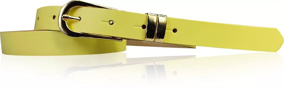 Кожаный ремень FRONHOFER, цвет Lemon