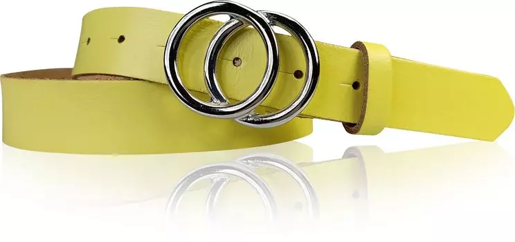 Кожаный ремень FRONHOFER, цвет Lemon