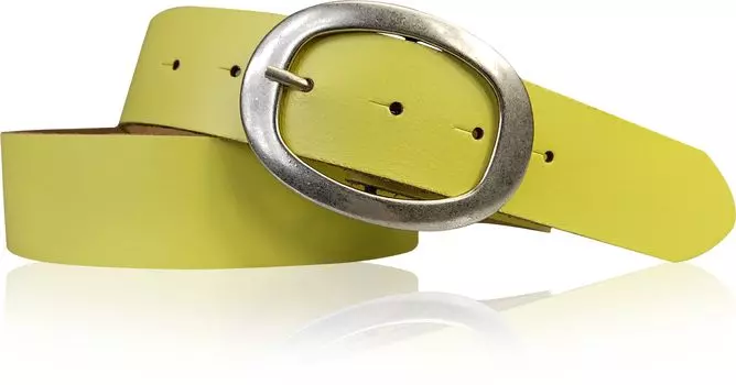 Кожаный ремень FRONHOFER, цвет Lemon