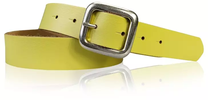 Кожаный ремень FRONHOFER, цвет Lemon