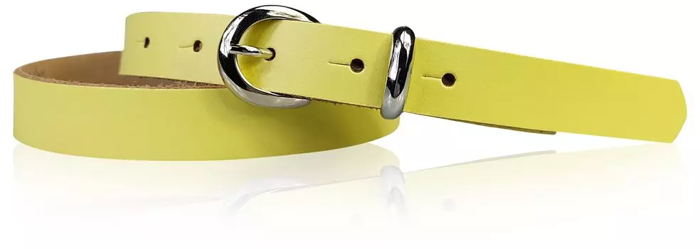 Кожаный ремень FRONHOFER, цвет Lemon
