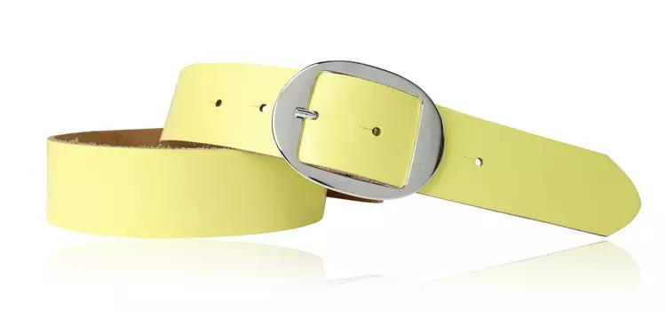 Кожаный ремень FRONHOFER, цвет Lemon