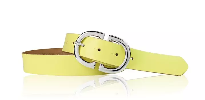 Кожаный ремень FRONHOFER, цвет Lemon