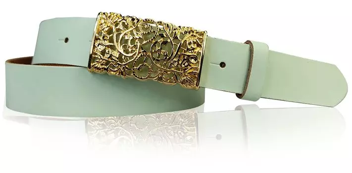 Кожаный ремень FRONHOFER, цвет Pistazie