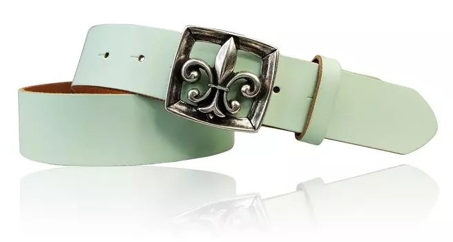 Кожаный ремень FRONHOFER, цвет Pistazie