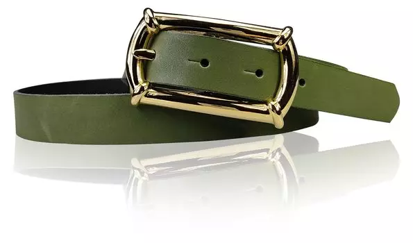 Кожаный ремень FRONHOFER, хаки