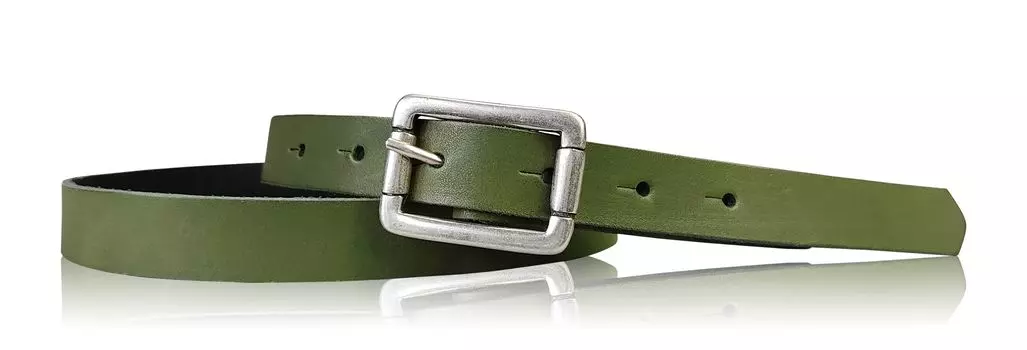 Кожаный ремень FRONHOFER, хаки