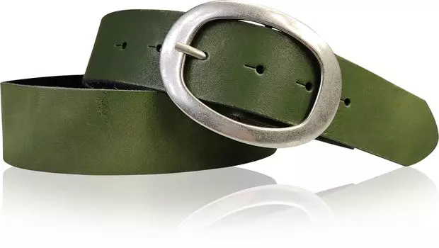 Кожаный ремень FRONHOFER, хаки