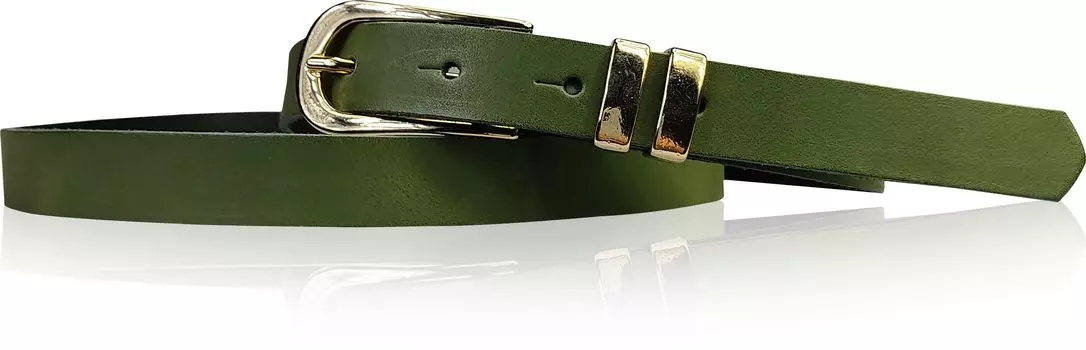 Кожаный ремень FRONHOFER, хаки