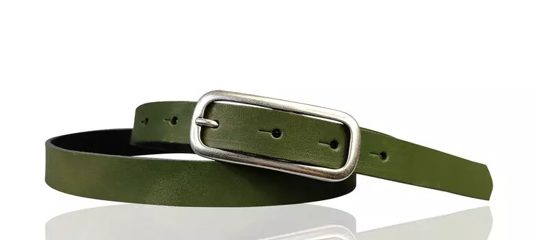 Кожаный ремень FRONHOFER, хаки