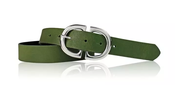 Кожаный ремень FRONHOFER, хаки