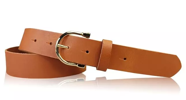 Кожаный ремень FRONHOFER, коньячный