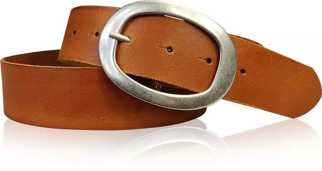 Кожаный ремень FRONHOFER, коньячный